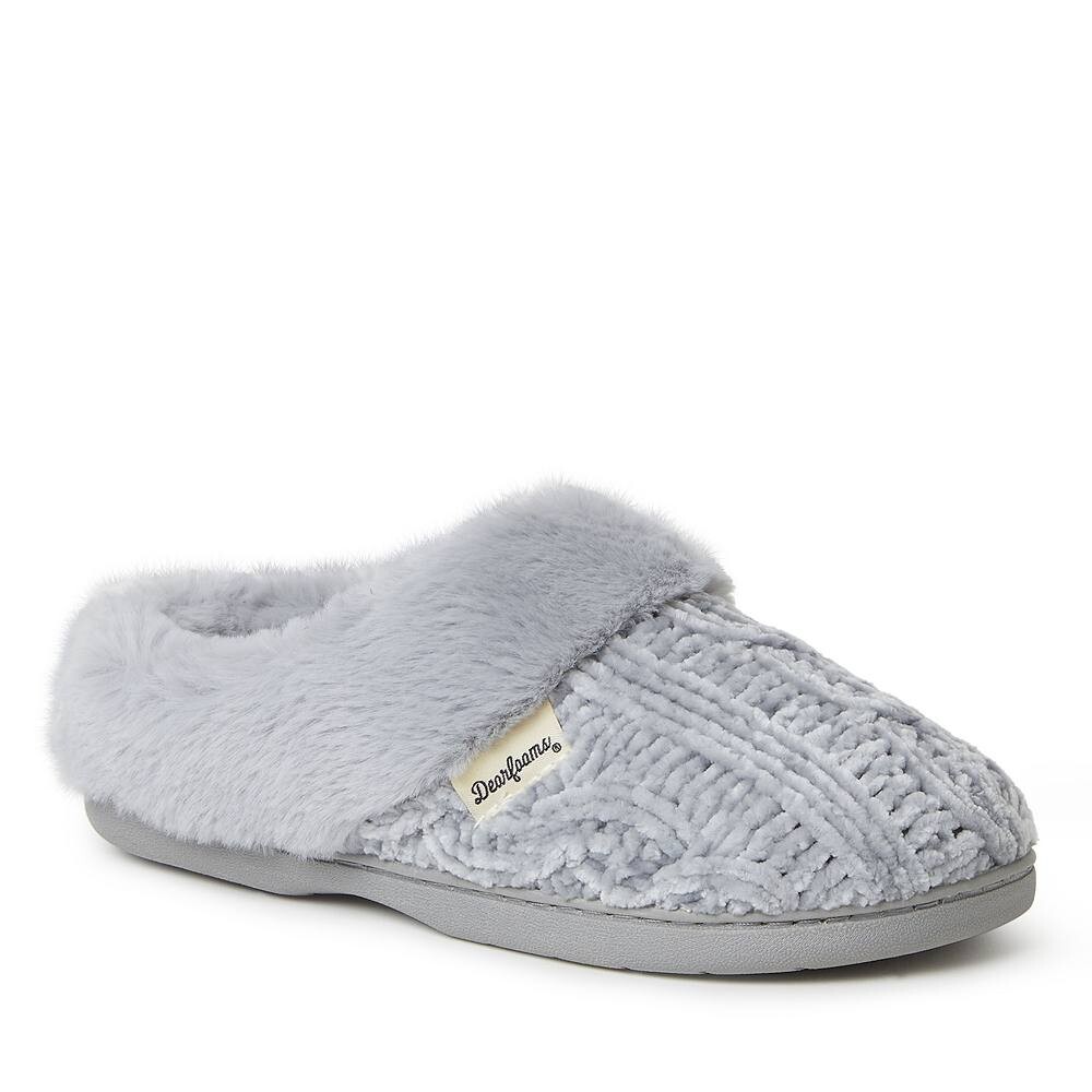 Женские сабо Dearfoams Claire Chenille, цвет Sleet