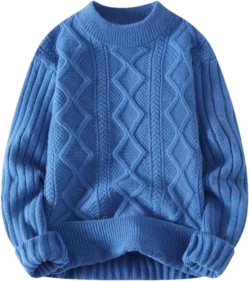 

Мужской свитер зимний в полоску Nlievara