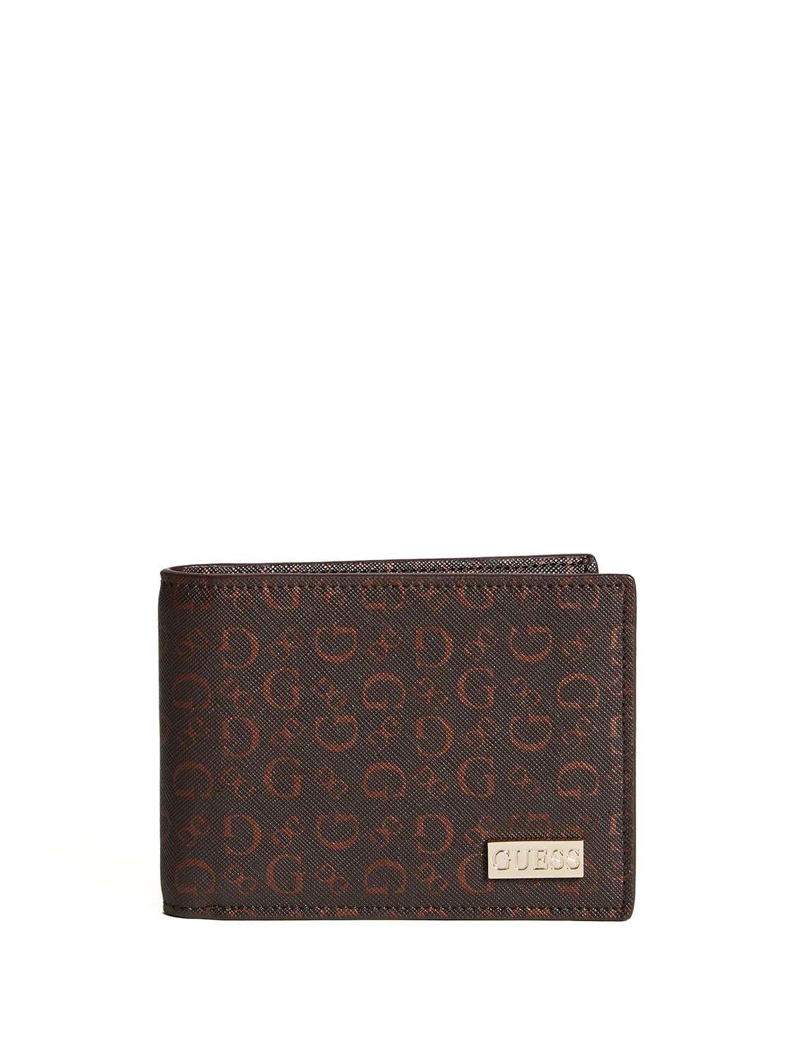 

Двойной кошелек с логотипом Carter Guess Factory, цвет Brown Leather