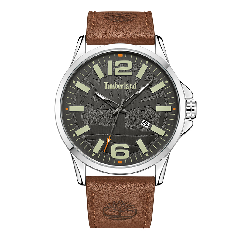 

Timberland Часы Bernardston Collection Wrist Watch Quartz Movement Leather Watch Bands 45mm Blue Dial Men's Watch