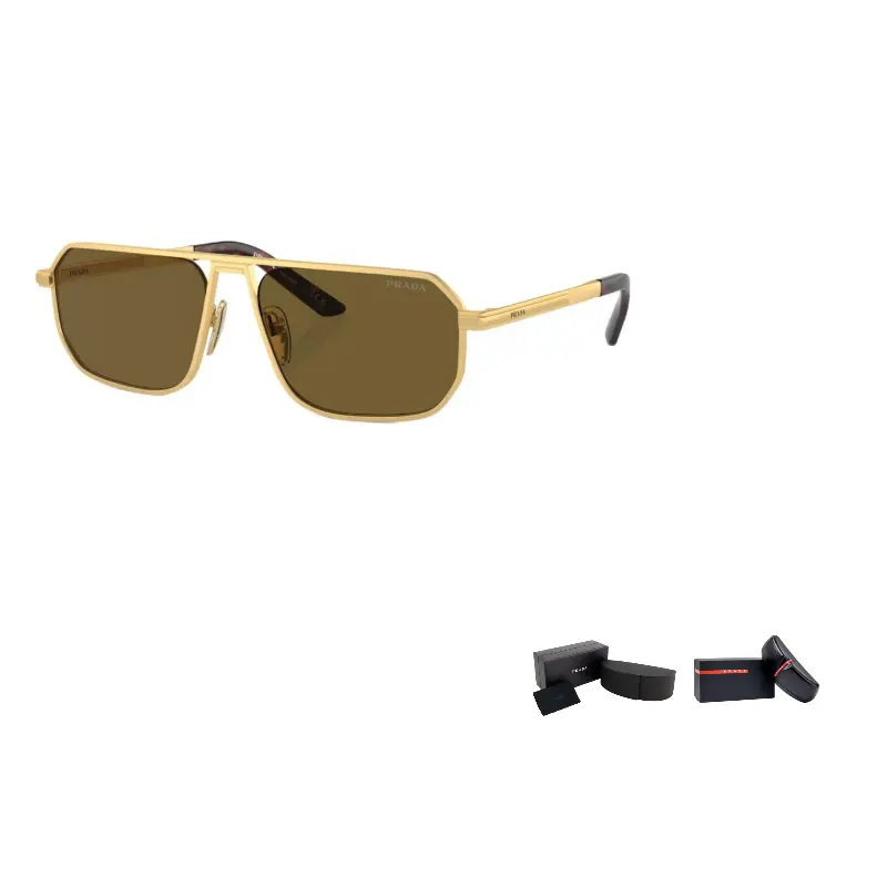 

PRADA Авиаторские солнцезащитные очки Aviator, Gold