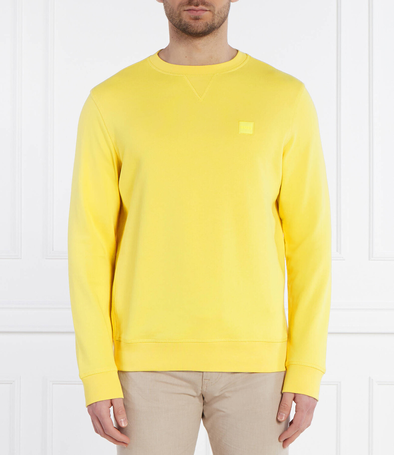 

Толстовка BOSS ORANGE Westart Regular Fit, желтый