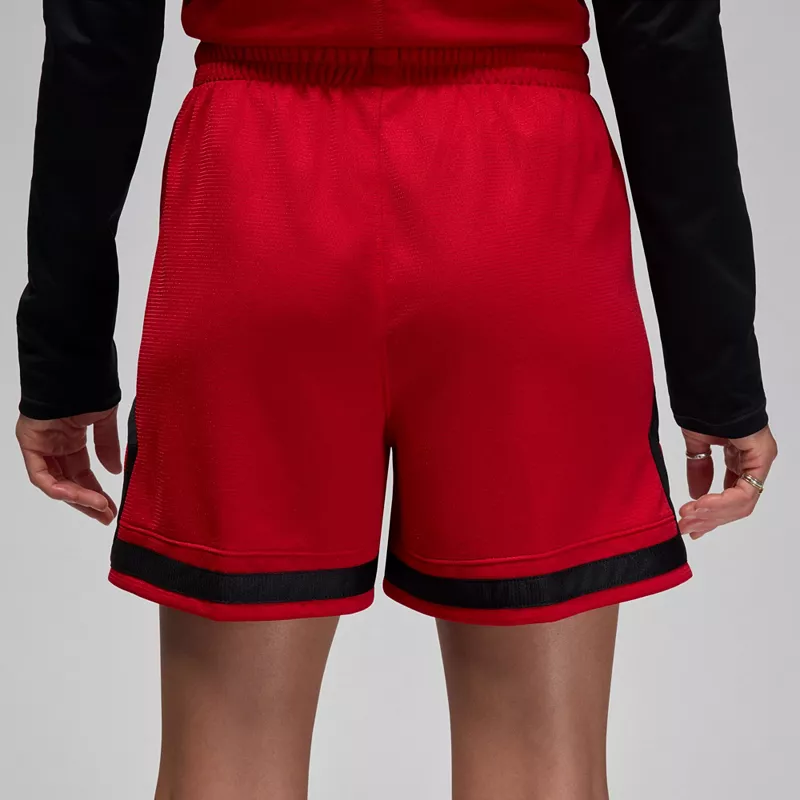 Женские спортивные шорты Jordan 4 дюйма с бриллиантами, цвет Gym Red — фото 4