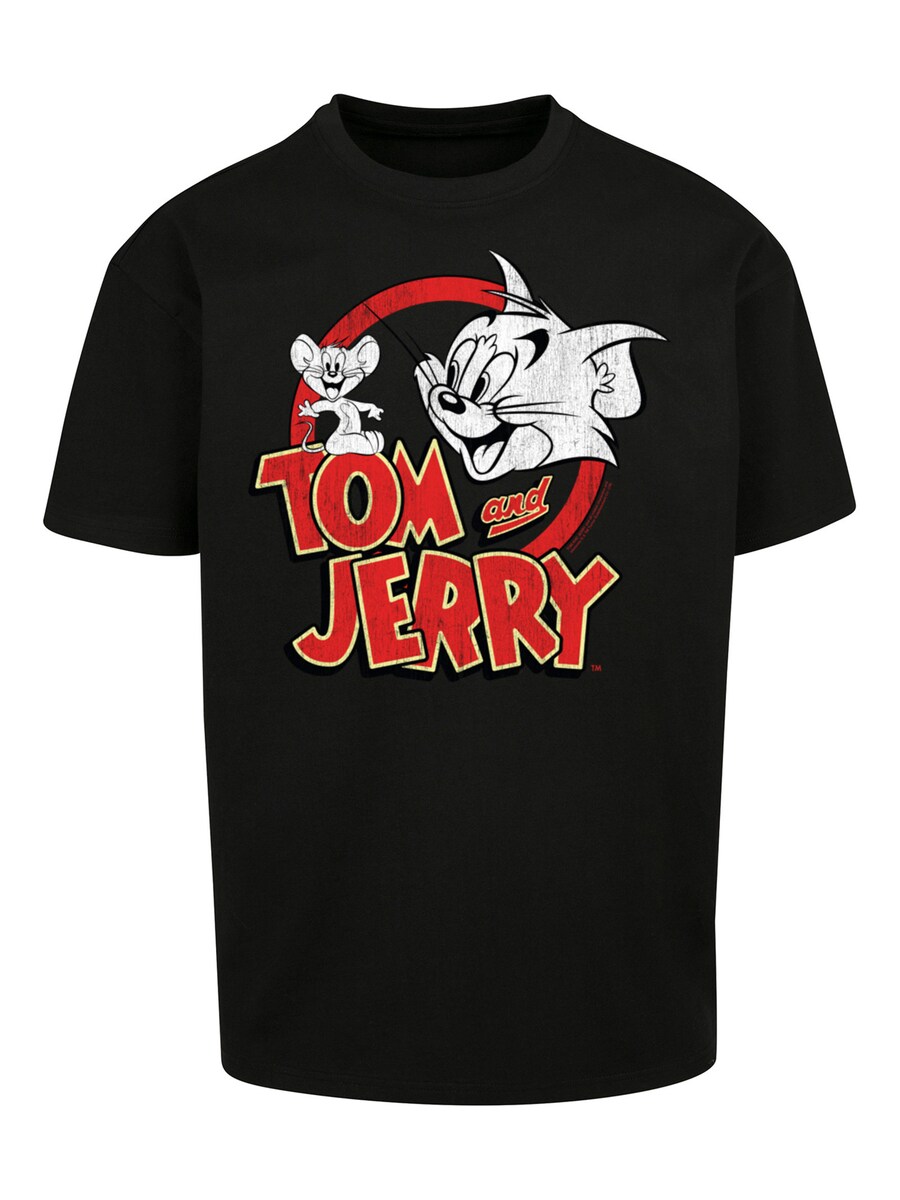 

Рубашка F4NT4STIC Tom And Jerry Distressed Logo, черный