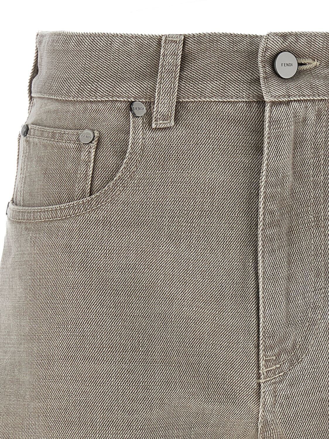 Шорты 'Fendi Stamp 1925' FENDI, бежевый — фото 3