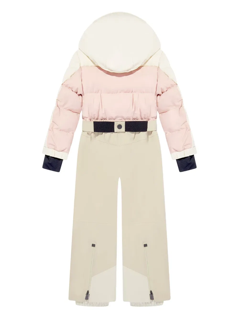 Горнолыжный костюм с поясом и панелями Moncler Grenoble Kids, нейтральный — фото 2