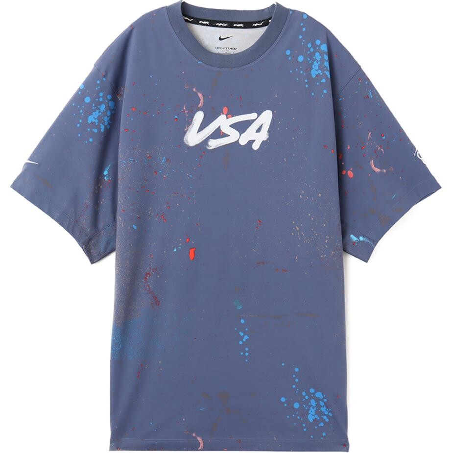 

Футболка X Futura Paris Olympics Series унисекс светло-голубая Nike, светло-голубой