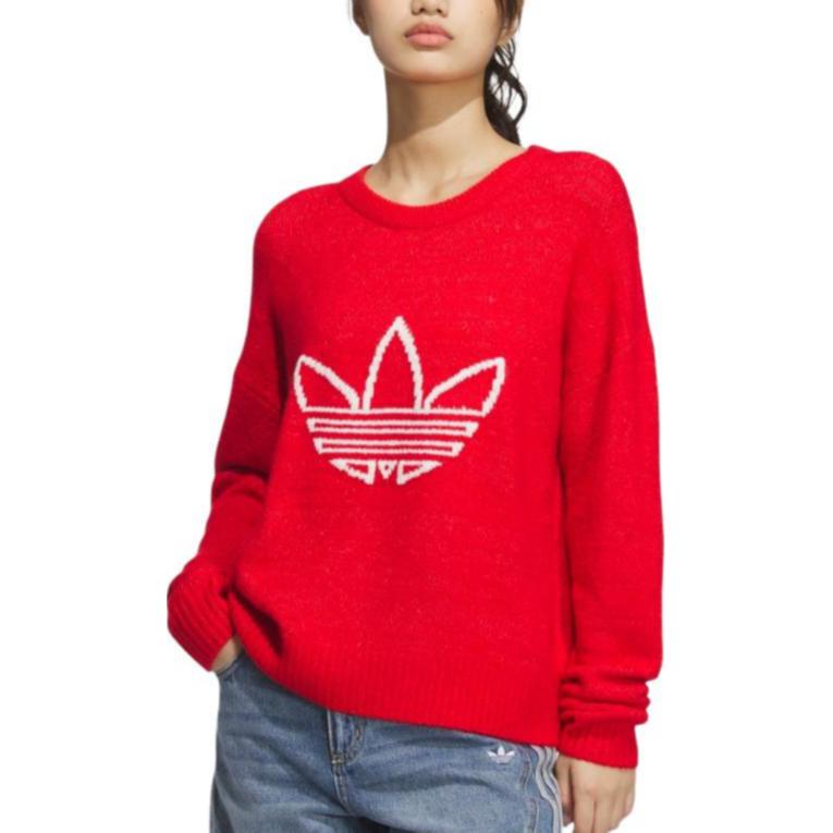 Свитер AW24 женский светло-алый Adidas Originals, Light Scarlet — фото 3