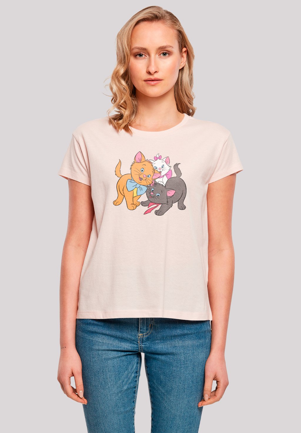 

Футболка с принтом DISNEY ARISTOCATS LITTLE FRIENDS F4NT4STIC, розовый