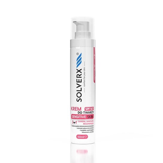 

Крем для лица для чувствительной кожи SPF50 50 мл Solverx