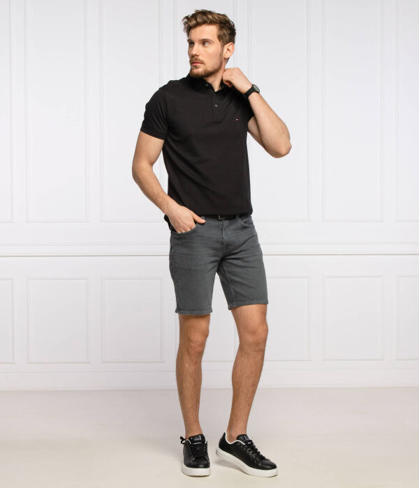 Рубашка поло 1985 г. Slim fit Tommy Hilfiger, черный — фото 2
