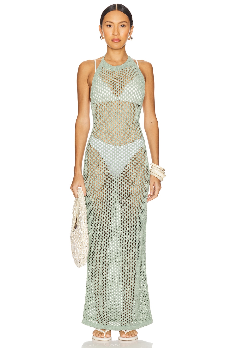 

Длинное платье Mirina Superdown, green