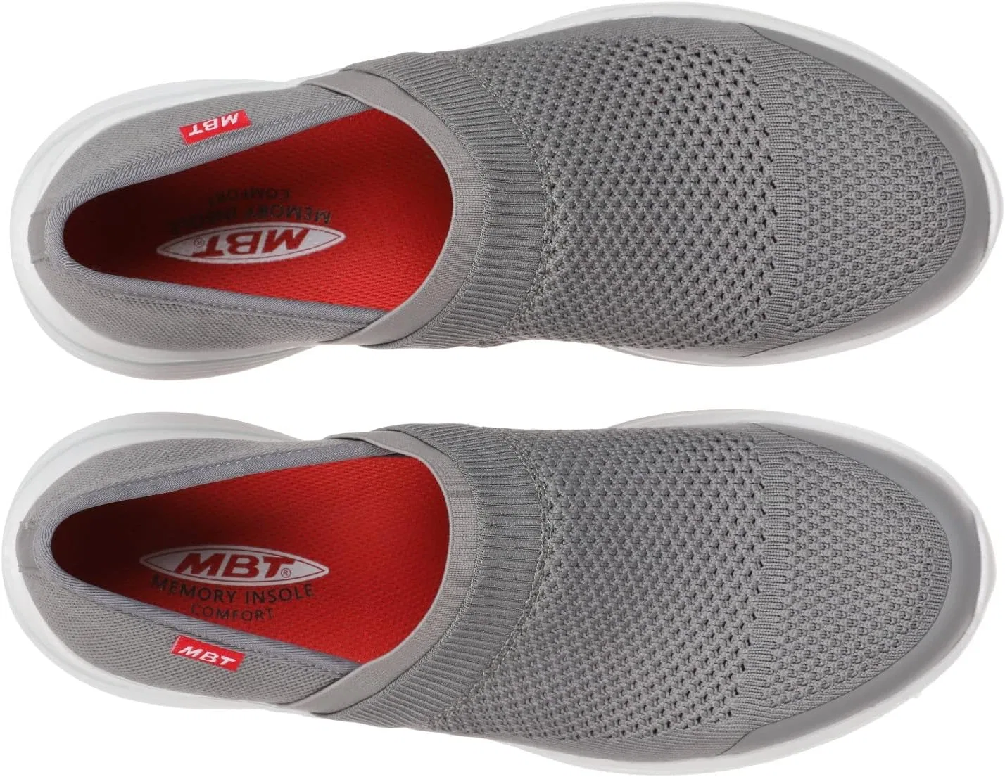 Мужские кроссовки без шнурков MBT NIWASI Slip On. Анатомически удобные кроссовки для ходьбы. Обувь с изогнутой подошвой, обеспечивающая физиологический комфорт и устойчивость. Современные кроссовки, Gray — фото 4