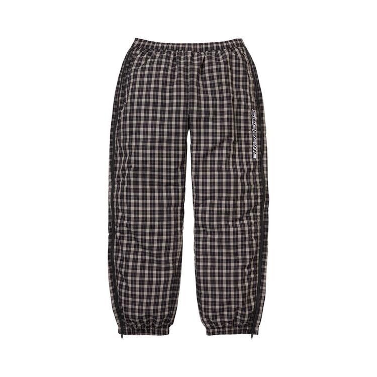 

Брюки Supreme Plaid Warm Up Pant, Black