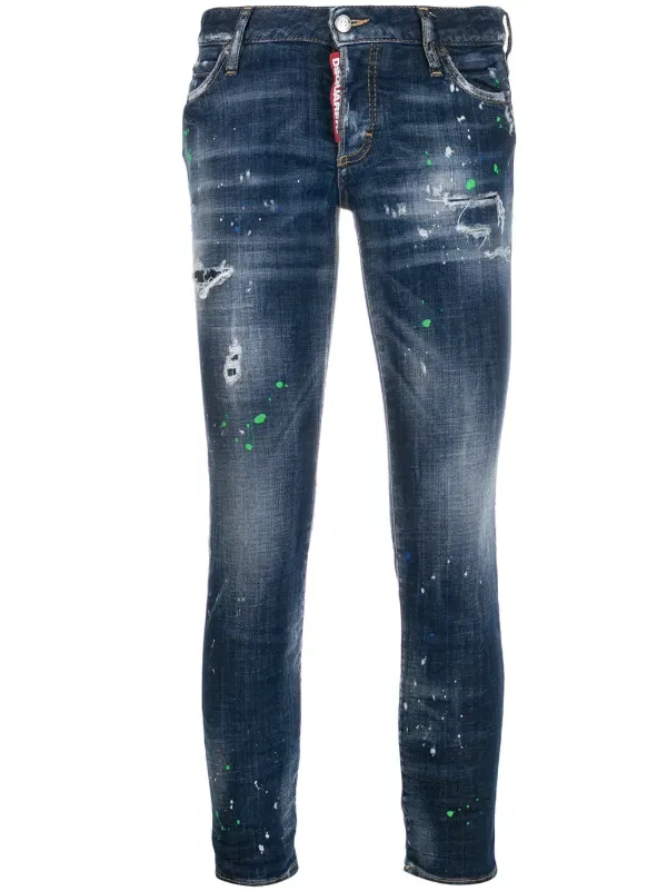 Укороченные джинсы Дженнифер Dsquared2, синий