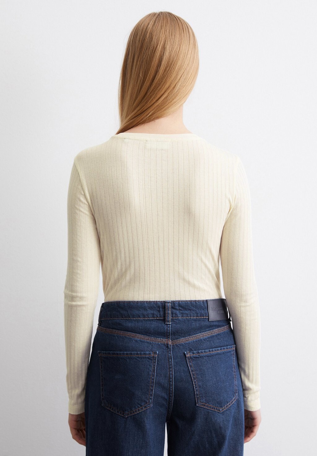 

Топ с длинными рукавами ROUNDNECK Marc O'Polo DENIM, бежевый