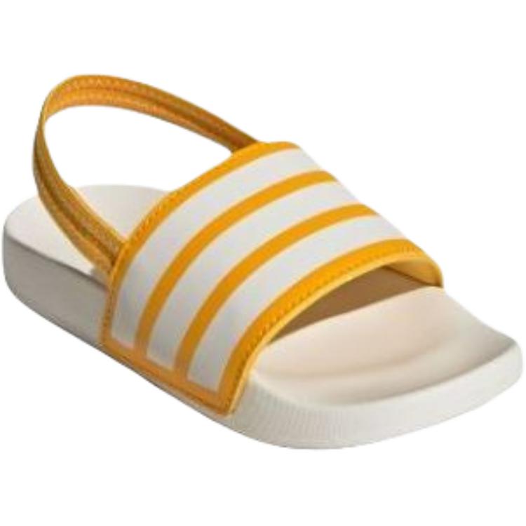 Adidas Детские сандалии Adilette желтые белые для детей 3-7 лет — фото 4