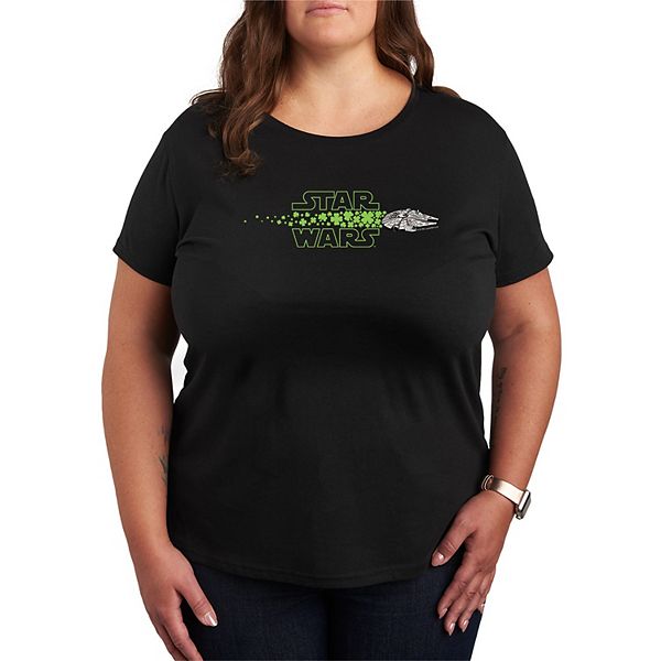 

Футболка с принтом Millennium Falcon в стиле St Patrick's Day Plus Size Star Wars, Black, Черный, Футболка с принтом Millennium Falcon в стиле St Patrick's Day Plus Size Star Wars, Black