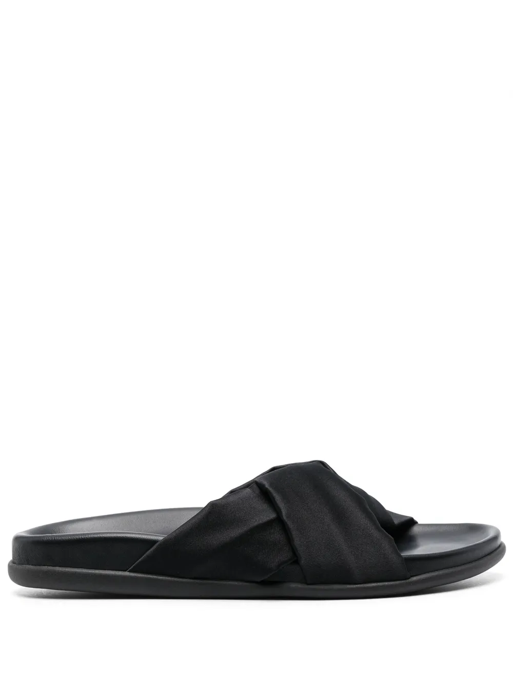 Атласные шлепанцы Whitney Ancient Greek Sandals, черный