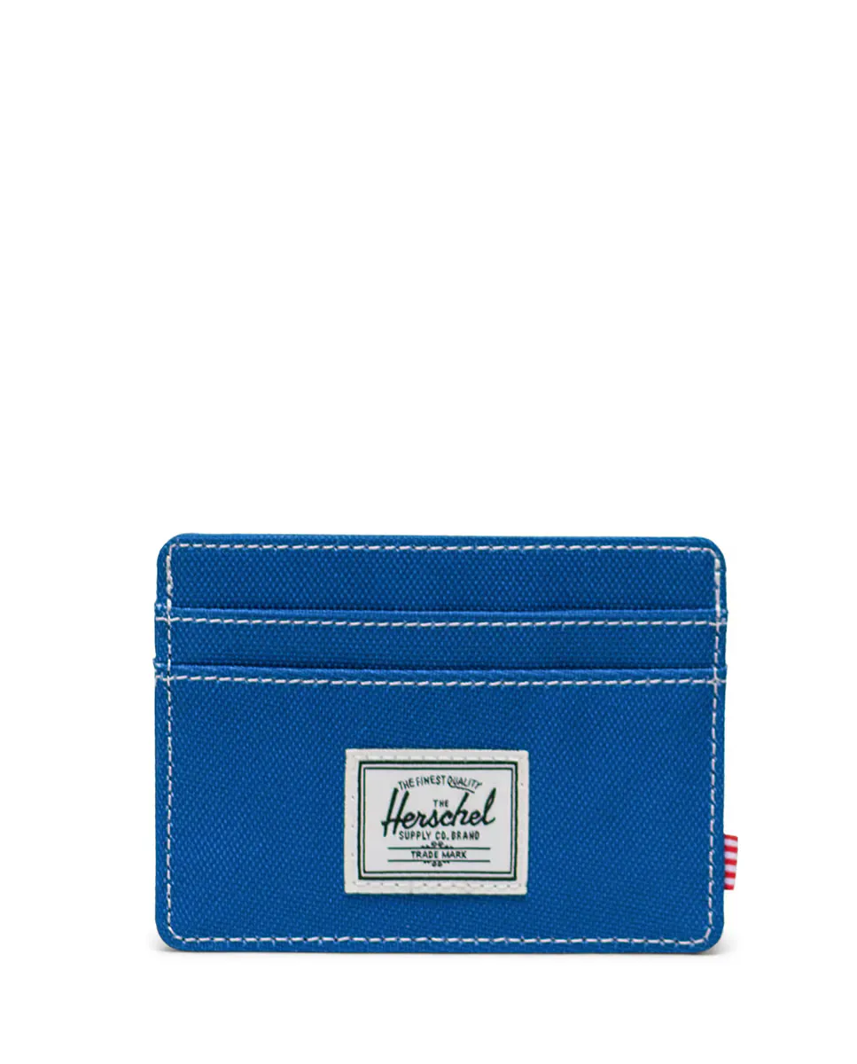 

Экологичный футляр для карт унисекс из синей ткани Herschel, синий