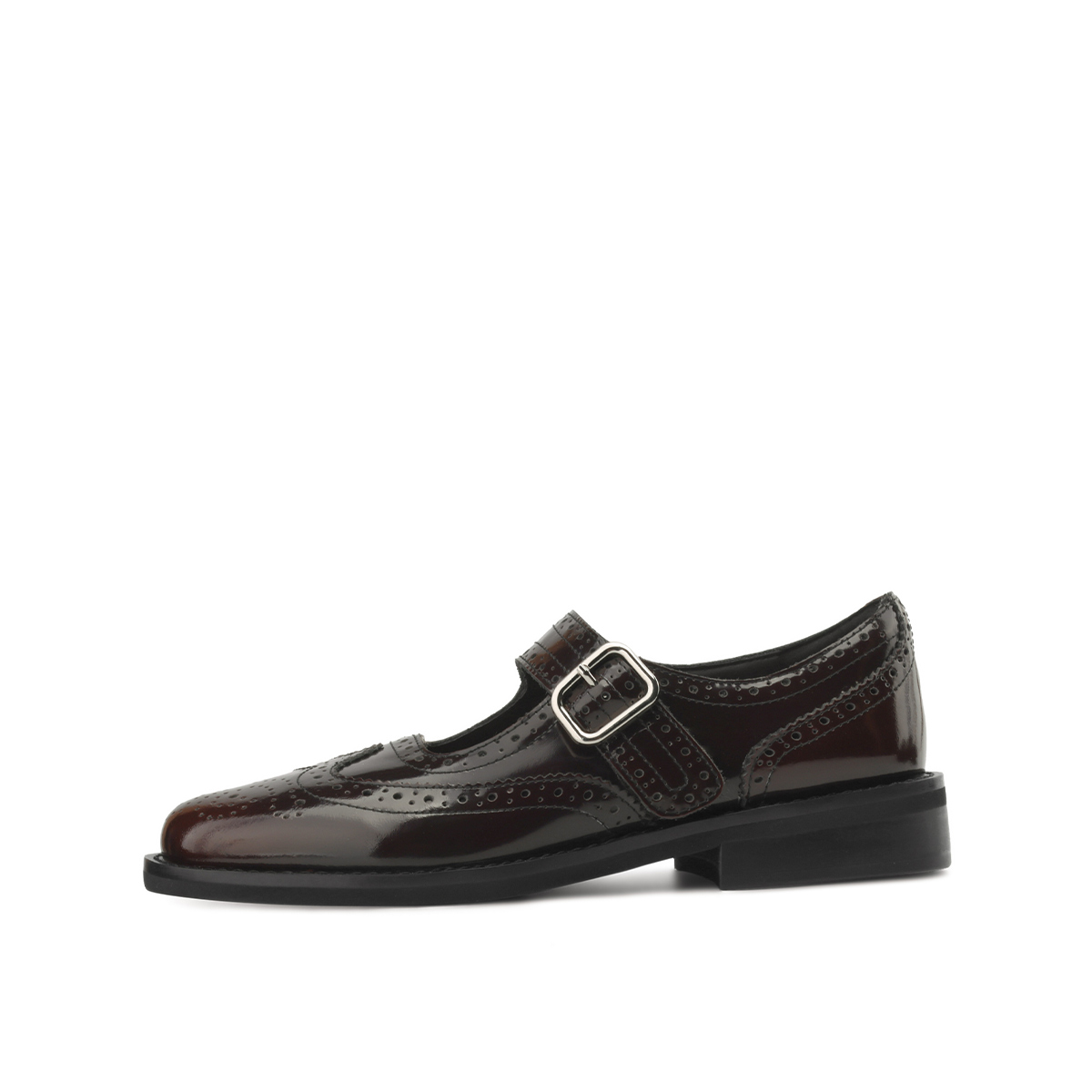 Туфли Мэри Джейн на массивном каблуке 3,1 см, женские Rosa Bianca, Black (Leather Lining)
