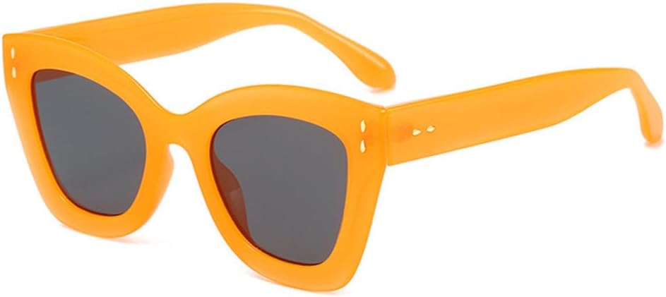 

Солнцезащитные очки «кошачий глаз» для женщин, премиальные, с желейными линзами, модные градиентные очки для мужчин и женщин, защита от УФ-излучения UV400 MUTYNE, Yellow Gray