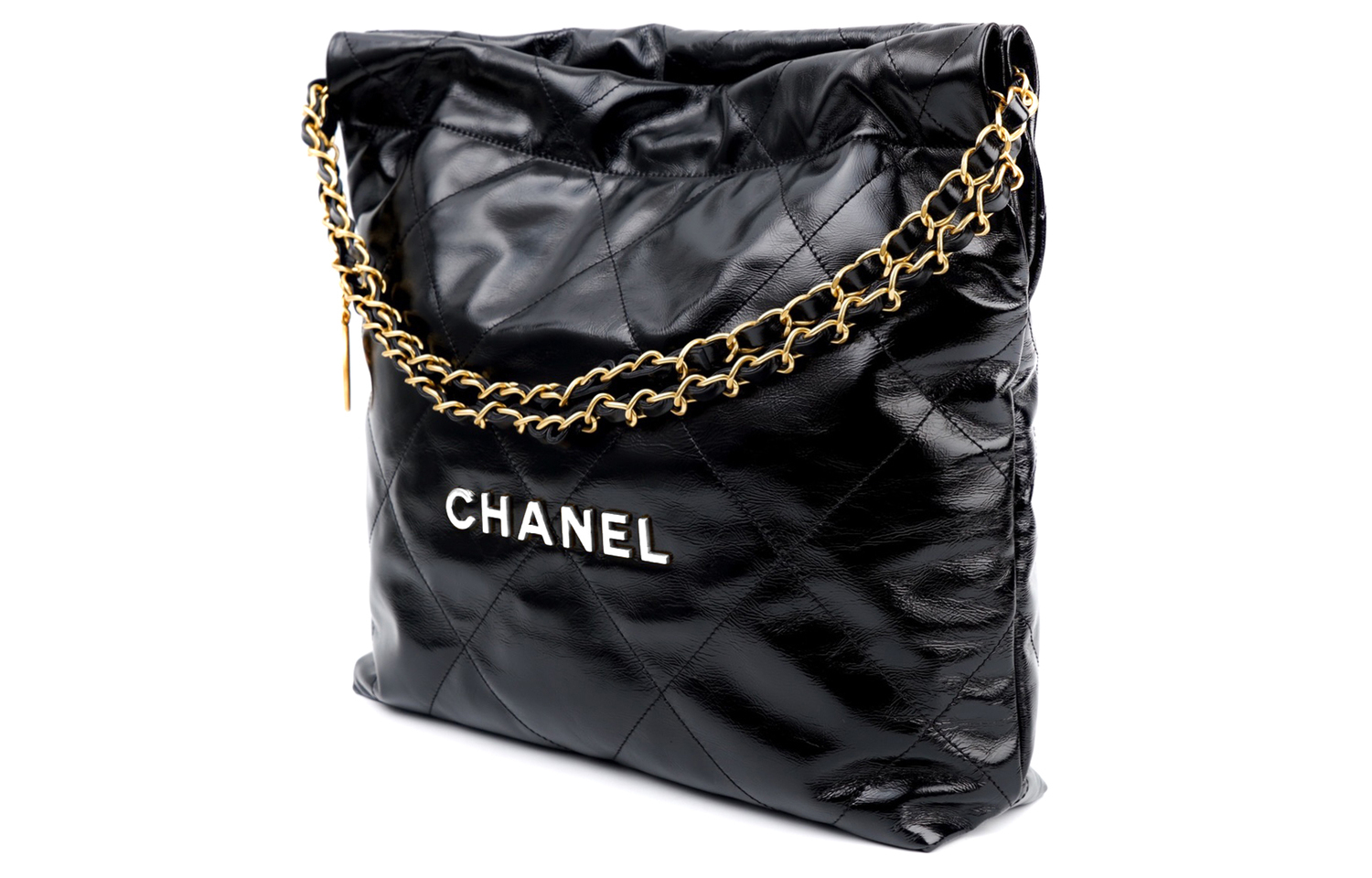 CHANEL Сумка через плечо из телячьей кожи малая женская черная — фото 4