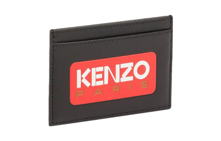 

Кардхолдер из телячьей кожи унисекс черный KENZO