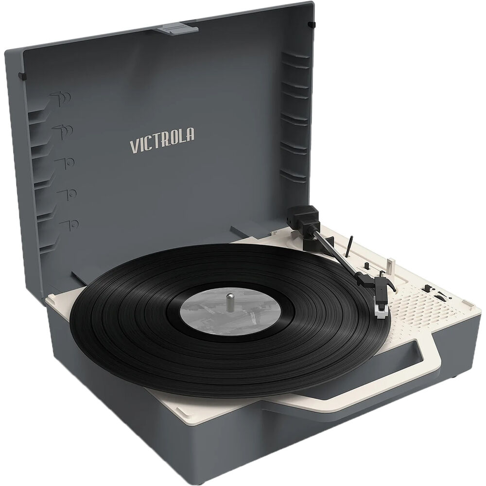 

Проигрыватель виниловых пластинок Victrola VSC-725SB Re-Spin с тремя скоростями, ручным управлением и Bluetooth (серый)