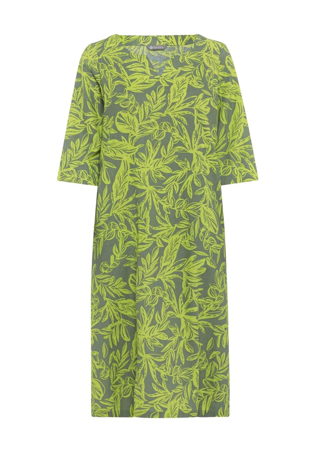 

Платье-Рубашка "lucy 1" лен Galeria, цвет 1 lime leaf print