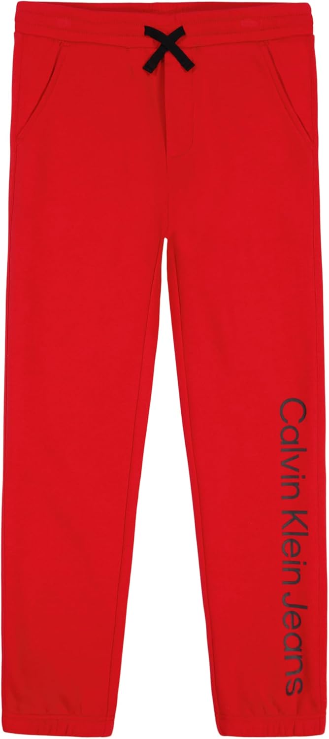 

Спортивные брюки Calvin Klein для мальчиков из флиса, застегивающиеся на шнурок, Ckj Red
