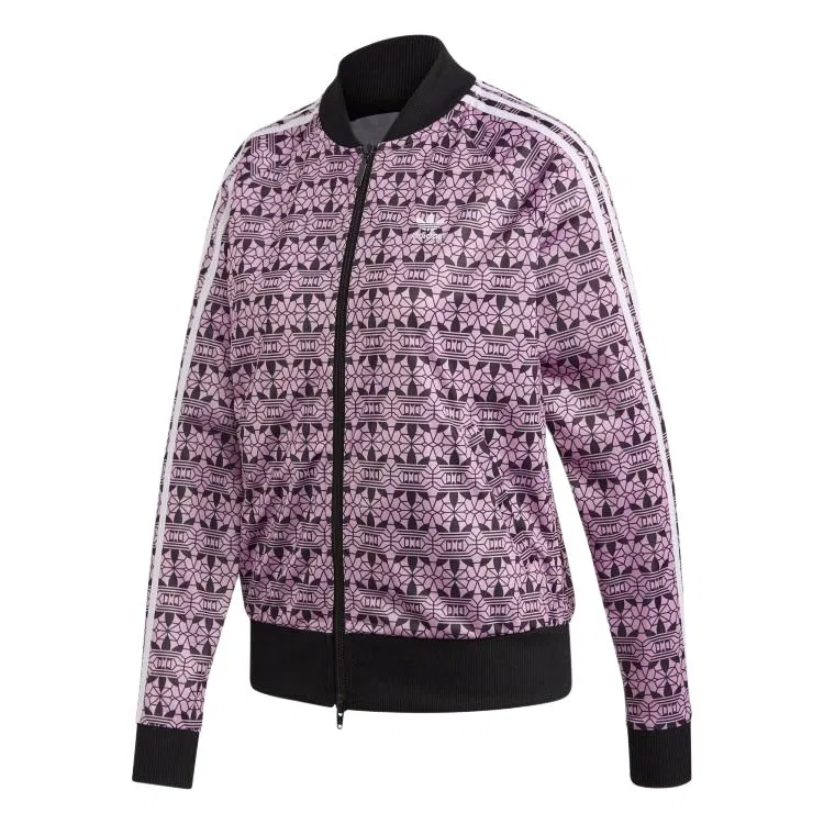 Куртка Trefoil Adidas Originals магический ягодный красный/черный