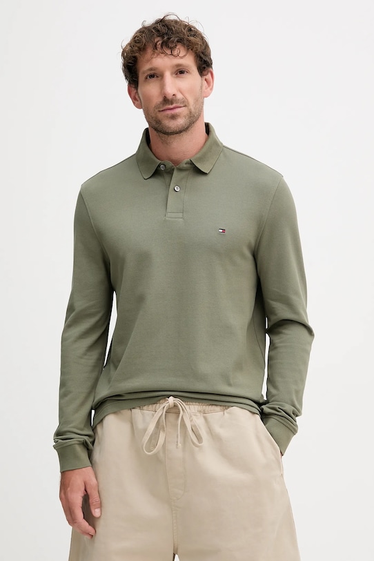 

Лонгслив Tommy Hilfiger, зеленый