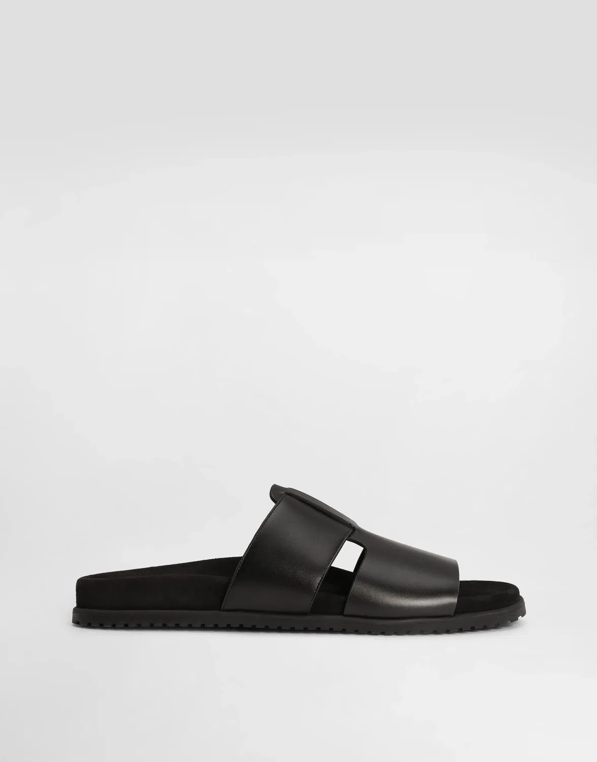 Кожаные повседневные сандалии DG DOLCE & GABBANA, черный