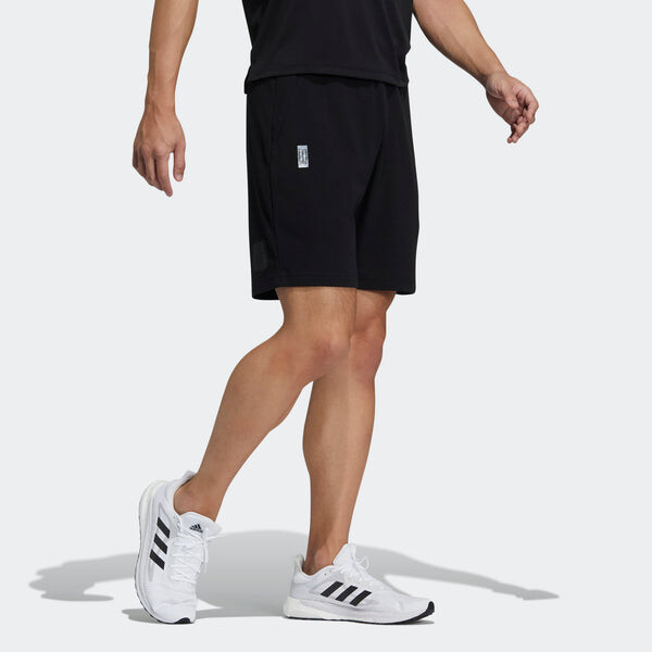 Шорты wj short swt casual sports basketball shorts black Adidas, черный — фото 4