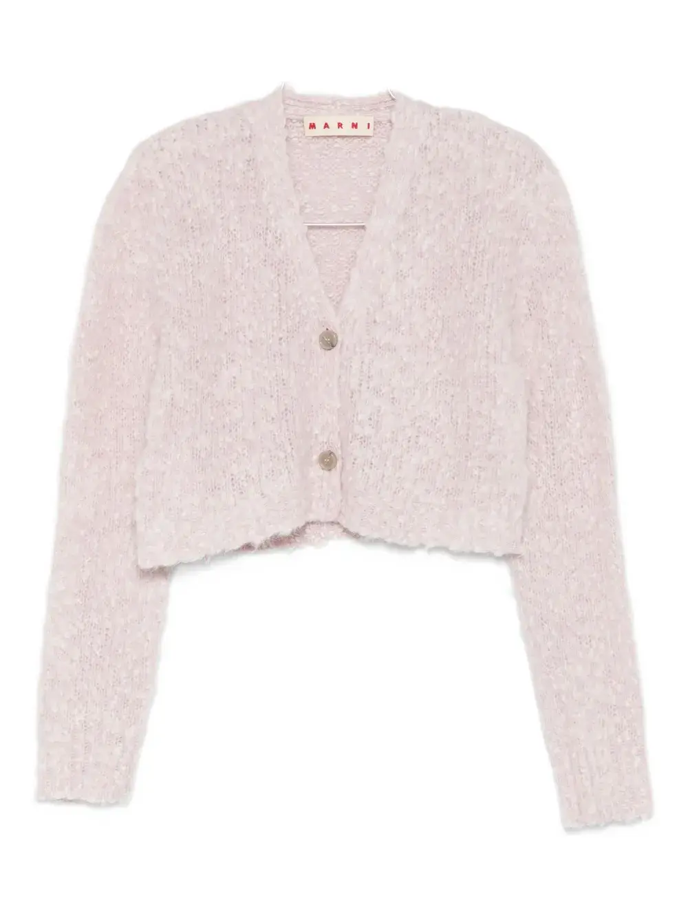 

Укороченный кардиган на пуговицах Marni, розовый