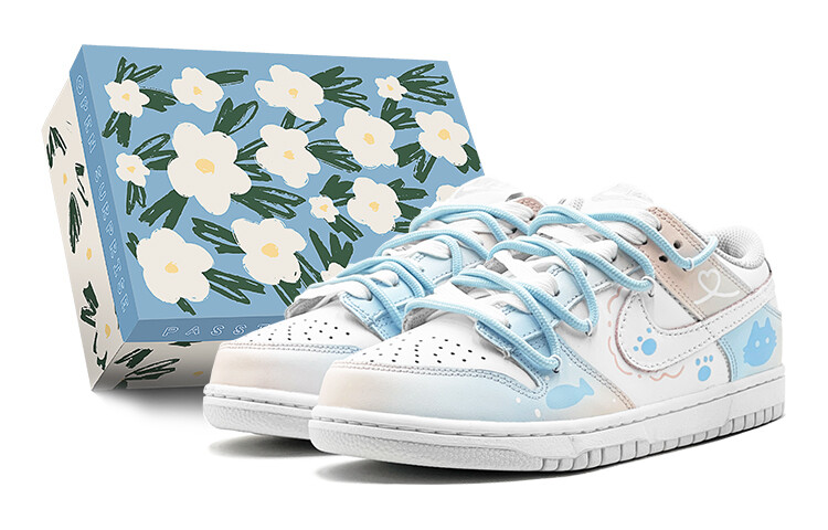 

Кроссовки Nike Dunk Skateboarding Shoes Unisex Low-top Pink, голубой, Синий, Кроссовки Nike Dunk Skateboarding Shoes Unisex Low-top Pink, голубой