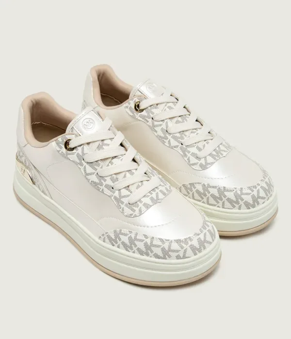 Кроссовки HAYES Michael Kors Kids, экрю — фото 3