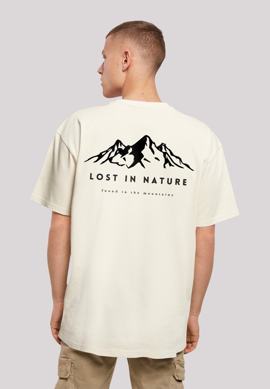 

Футболка с принтом LOST IN NATURE F4NT4STIC, песочный
