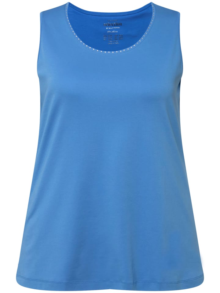 

Футболка Ulla Popken Strick Top, цвет alpenblau