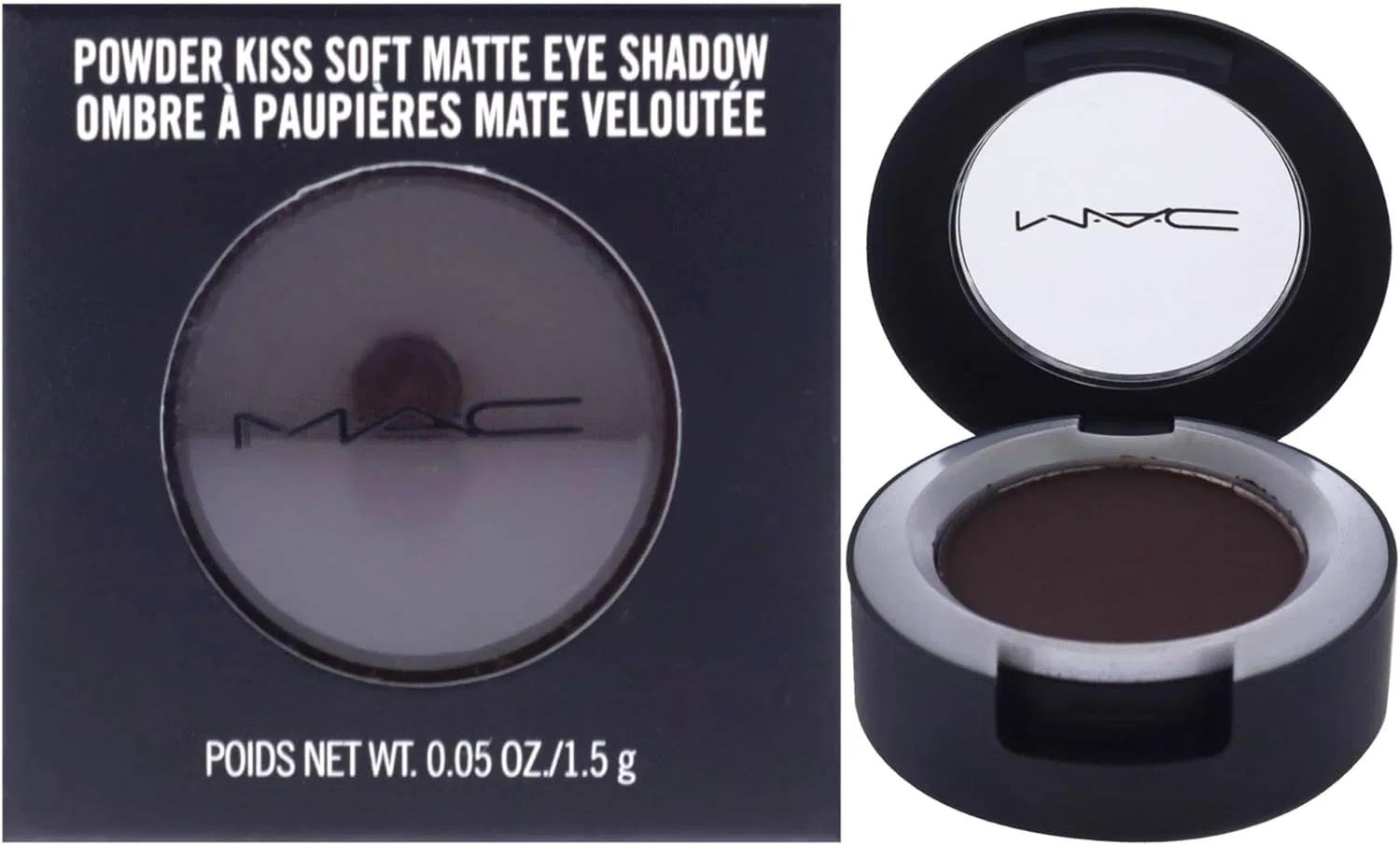 Тени для век Mac Powder Kiss Eyeshadow Give A Glam, 1.5 г, коричневый