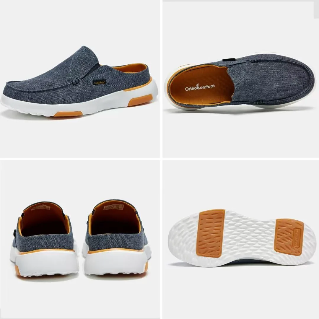 

Мужские ортопедические слипоны OrthoComfoot с поддержкой свода стопы: повседневные тапочки при плантарном фасциите для плоскостопия, удобная ортопедическая обувь для облегчения болей в стопе и пятке