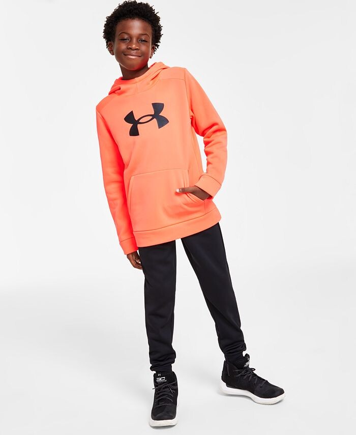 Комплект толстовка с капюшоном, флисовые брюки и штаны Under Armour, черный — фото 4