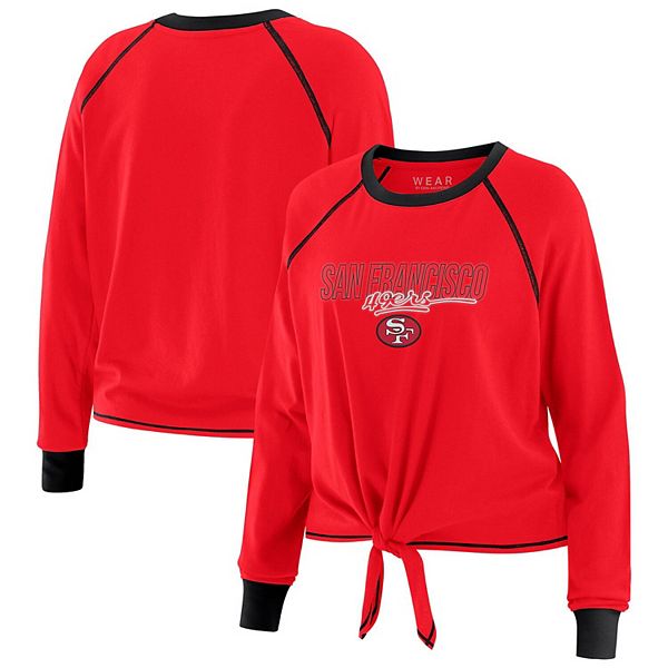 

Женская футболка с длинным рукавом и завязкой San Francisco 49ers scarlet Wear By Erin Andrews, Красный, Женская футболка с длинным рукавом и завязкой San Francisco 49ers scarlet Wear By Erin Andrews