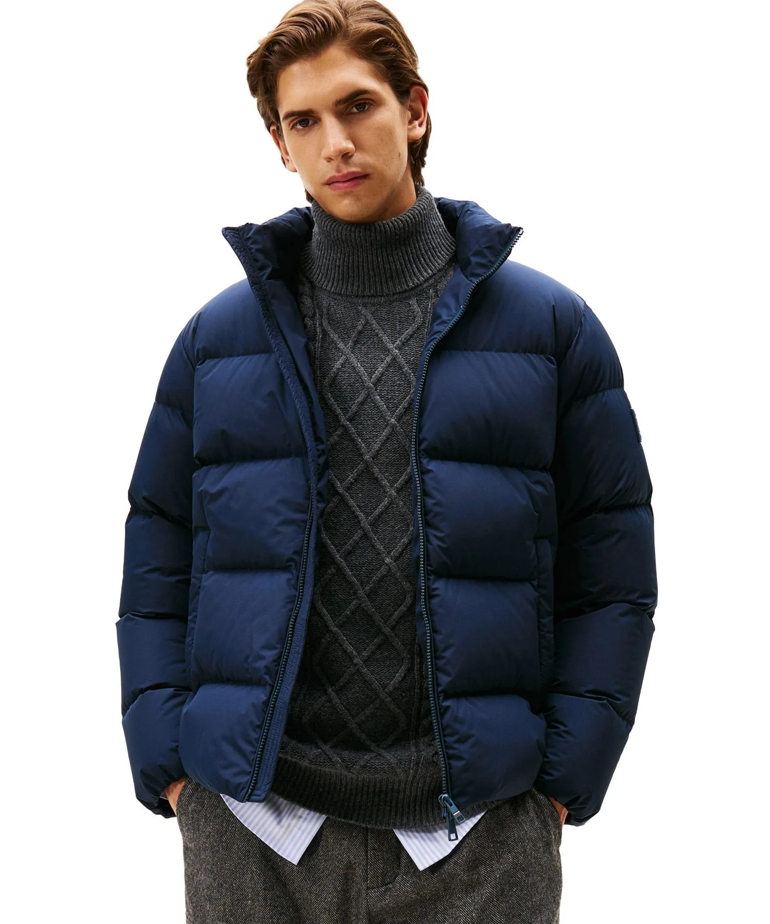 Пуховая куртка с подкладкой TOMMY HILFIGER, Navy DW5