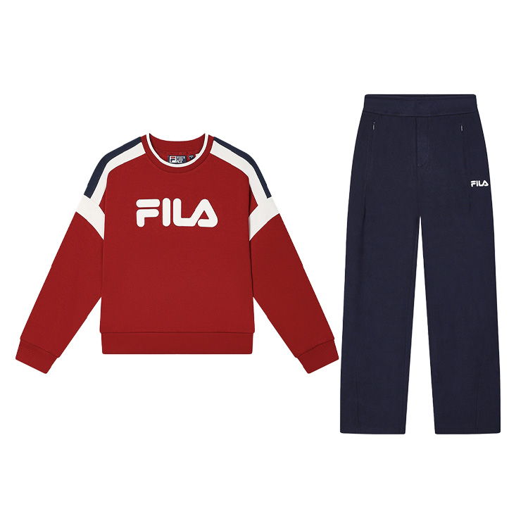 

Оригинальный повседневный костюм для женщин ORIGINALE FILA, ярко-красный