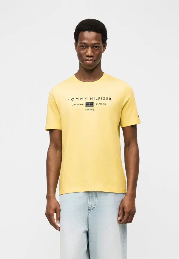 Футболка с монограммой и принтом brand love Tommy Hilfiger, Citronella