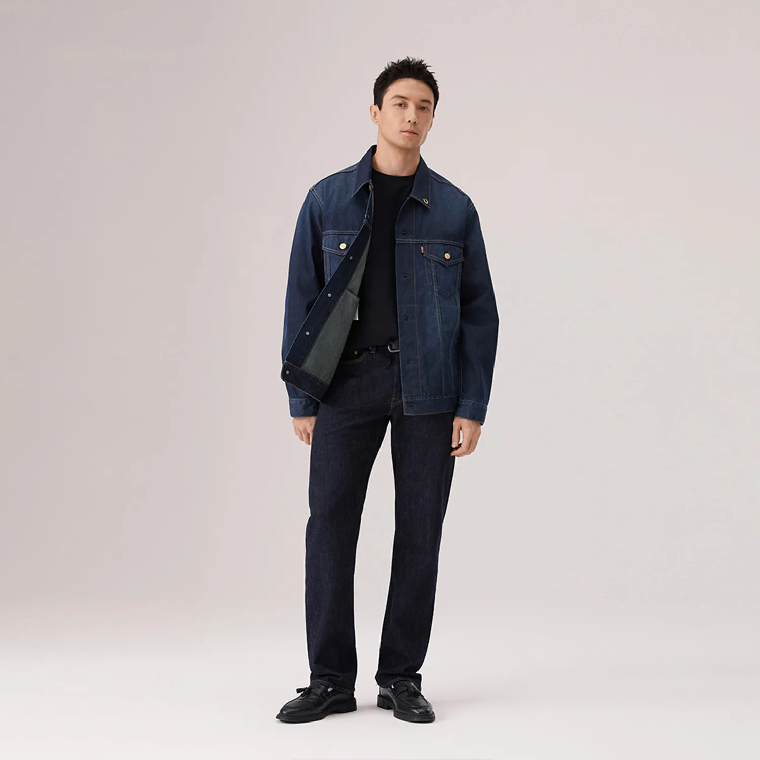 Levis Джинсовая куртка unisex navy moderate из коллекции Year Of The Horse Limited — фото 4