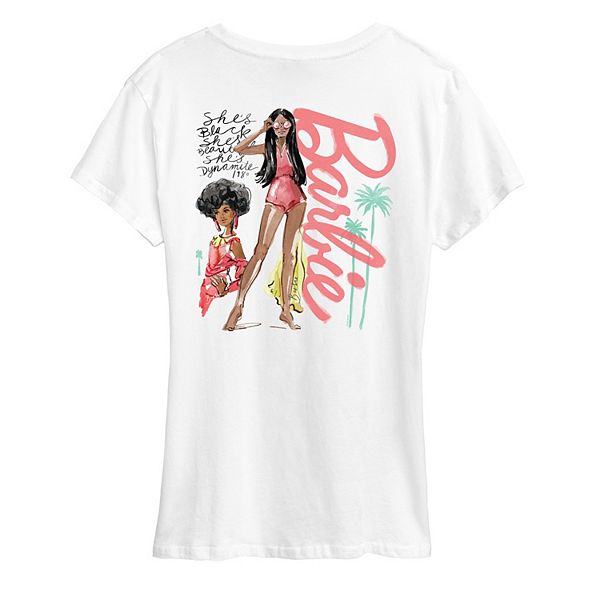 

Футболка Women's she's beautiful she's dynamite graphic Barbie, White