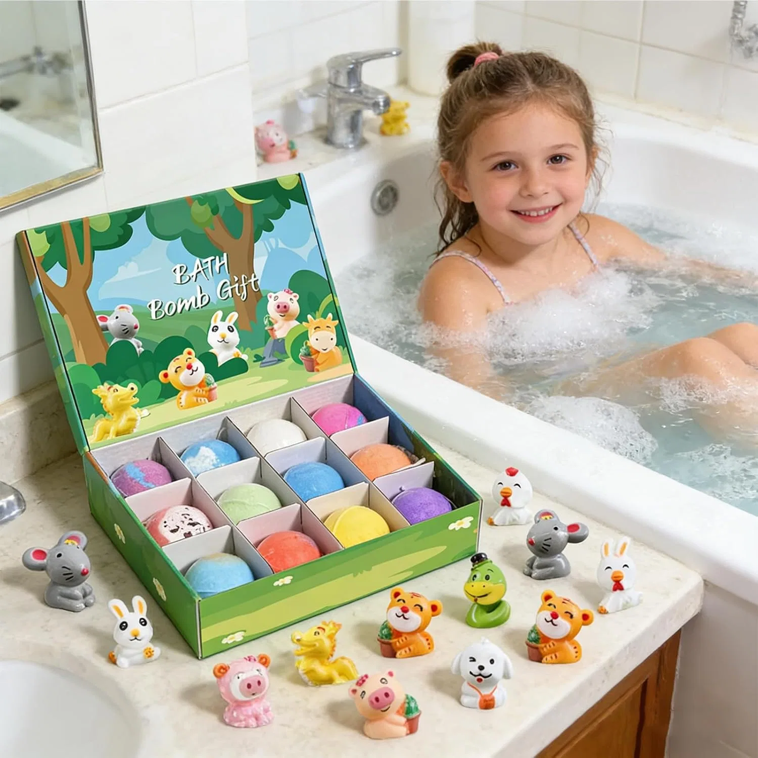 Набор из 12 бомбочек для ванны Splash Surprise с игрушками внутри Generisch, #A — фото 4
